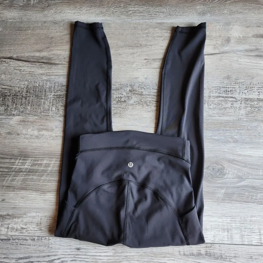 (4) Lululemon Power Thru High Rise Tight 25
